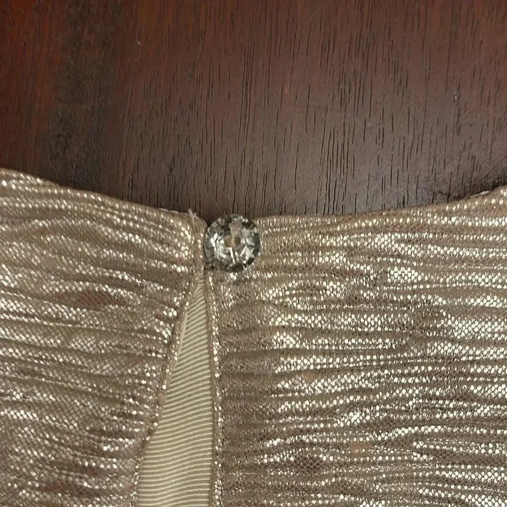 Gymboree crepe gold 3/4 sleeve shirt size M